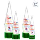 Springfield Full Color Green on Marvel Base Diamond Crystal Award