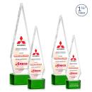 Springfield Full Color Green on Paragon Base Diamond Crystal Award