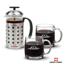 Employee Gifts - Swiss Force Coffee Press & Nordic Mug Set