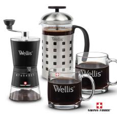 Employee Gifts - Swiss Force Coffee Press, Grinder & Nordic Set