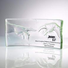 Employee Gifts - Cast Inspiration Rectangle Glass Award