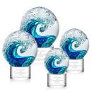 Surfside Clear on Marvel Base Globe Glass Award