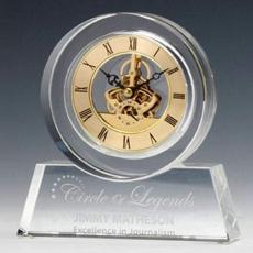 Employee Gifts - Tondo Crystal Clock
