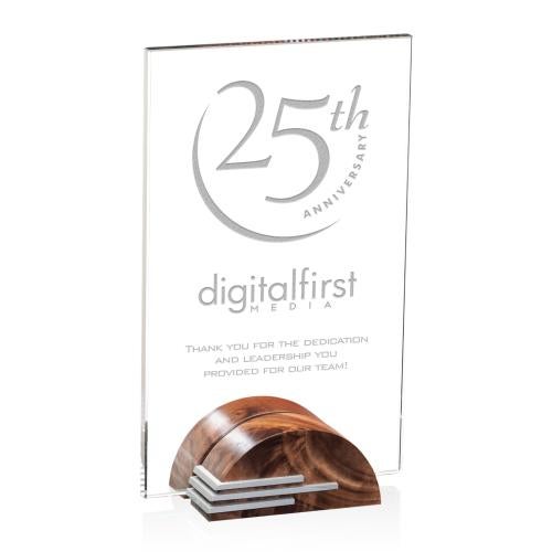 Awards and Trophies - Crystal Awards - Calypso Rectangle Award