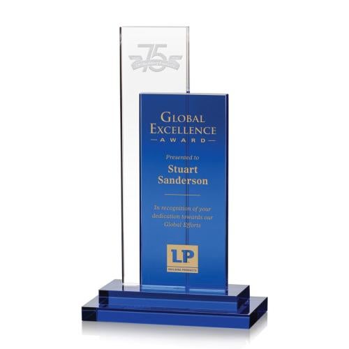 Awards and Trophies - Crystal Awards - Duke Rectangle Crystal Award