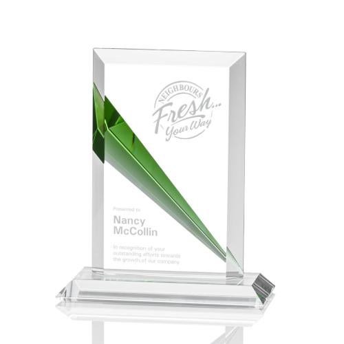 Awards and Trophies - Crystal Awards - Flashpoint Rectangle Crystal Award