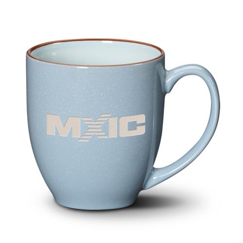 Promotional Products - Drinkware - Coffee Mugs - Bistro 3-Tone Mug - 16oz - Deep Etch