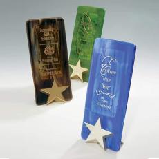 Employee Gifts - Bright Star Glass Award