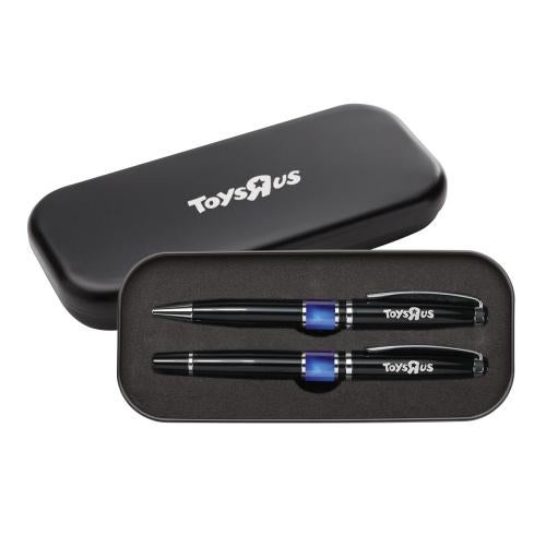 Promotional Products - Writing Instruments - Pen Sets - Valencia Ballpoint/Rollerball Set