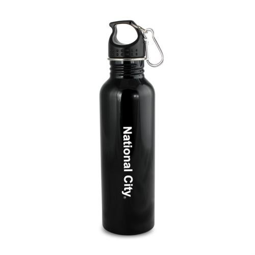 Promotional Products - Drinkware - Bottles - Wide Mouth Flair Bottle with Carabiner - 25oz