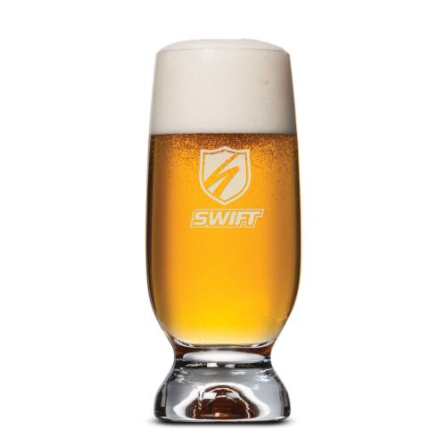 Corporate Gifts - Barware - Pilsners & Steins - Marland Beer Glass - Deep Etch