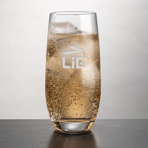 Corporate Gifts - Barware - Hiball Glasses - Charleston Hiball - Deep Etch