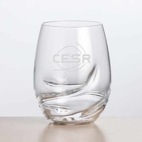 Corporate Gifts - Barware - Wine Glasses - Stemless - Bartolo Stemless Wine - Deep Etch