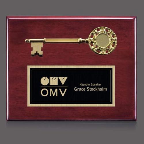 Awards and Trophies - Plaque Awards - Key Plaque