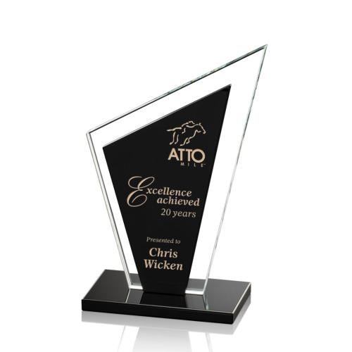 Awards and Trophies - Crystal Awards - Milton Black Peaks Crystal Award