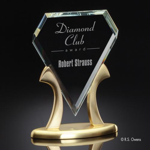 Awards and Trophies - Crystal Awards - Tiara Crystal Award