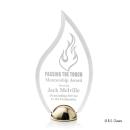 Vulcan Hemisphere Laser Engraved Flame Acrylic Award