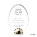 Janus Hemisphere Laser Engraved Circle Acrylic Award
