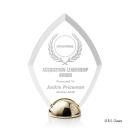 Diamond Hemisphere Laser Engraved Diamond Acrylic Award