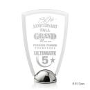 Arch Hemisphere Laser Engraved Peaks Acrylic Award
