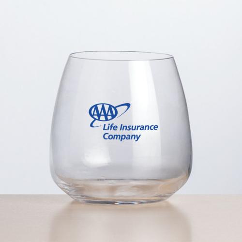 Corporate Gifts - Barware - Wine Glasses - Stemless - Hogarth Stemless Wine - Imprinted