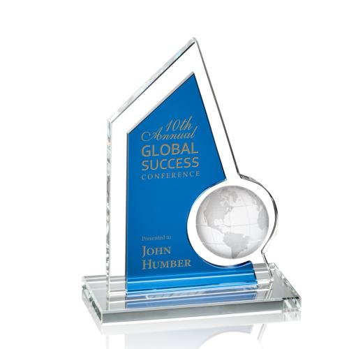 Awards and Trophies - Crystal Awards - Adalina Globe Crystal Award