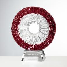 Oracle Clear Circle Glass Award - Awards and Gifts