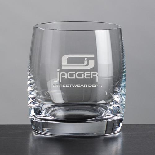 Corporate Gifts - Barware - On the Rocks Glasses - Tilden OTR - Deep Etch