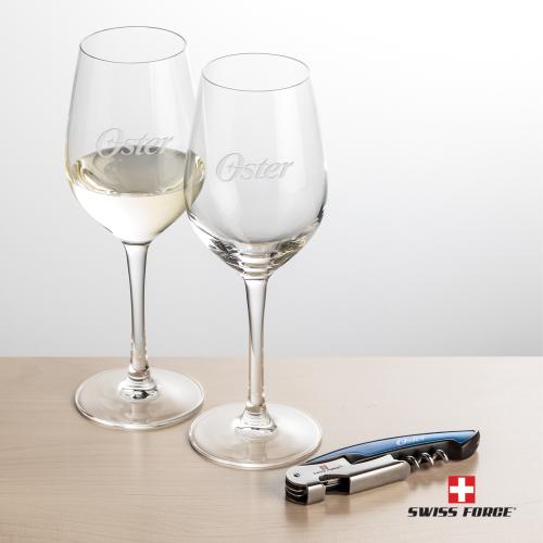 Corporate Gifts - Barware - Gift Sets - Swiss Force&reg; Opener & Lethbridge Wine