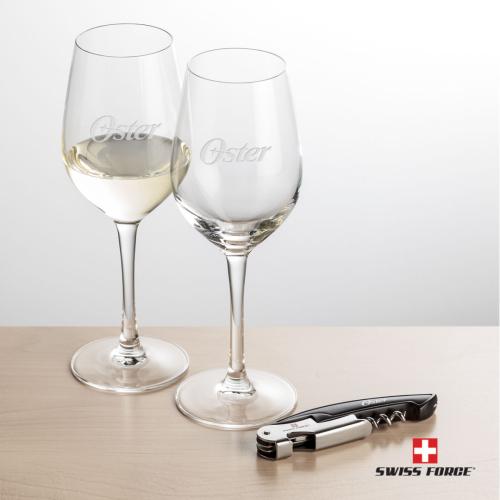 Corporate Gifts - Barware - Gift Sets - Swiss Force® Opener & Lethbridge Wine