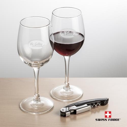 Corporate Gifts - Barware - Gift Sets - Swiss Force&reg; Opener & Connoisseur Wine