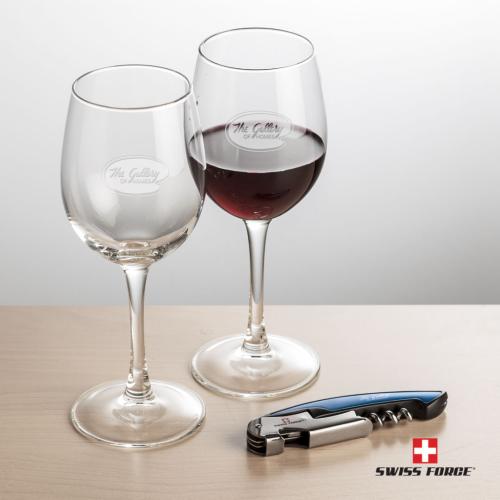 Corporate Gifts - Barware - Gift Sets - Swiss Force® Opener & Connoisseur Wine
