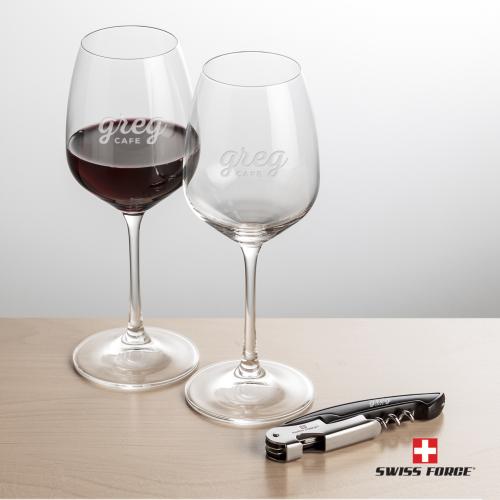 Corporate Gifts - Barware - Gift Sets - Swiss Force&reg; Opener & Oldham Wine