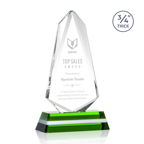 Awards and Trophies - Crystal Awards - Fogacci Crystal Award
