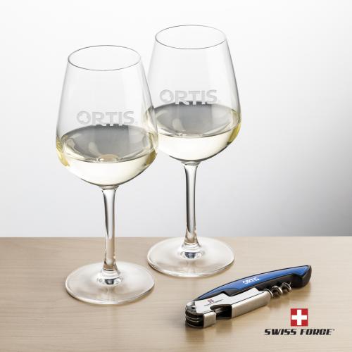 Corporate Gifts - Barware - Gift Sets - Swiss Force&reg; Opener & Mandelay Wine