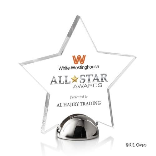 Awards and Trophies - Acrylic Awards - Nova Hemisphere Full Color Star Acrylic Award