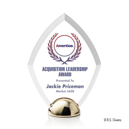 Awards and Trophies - Acrylic Awards - Diamond Hemisphere Full Color Diamond Acrylic Award