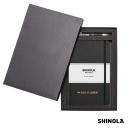 Shinola&reg; HardCover Journal/Clicker Pen Gift Set - (M)