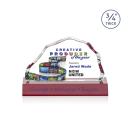 Highbridge Full Color Red Crystal Award