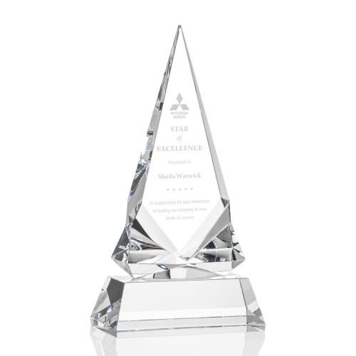 Awards and Trophies - Crystal Awards - Dulverton Pyramid Crystal Award