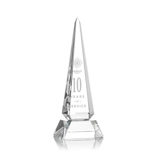 Awards and Trophies - Crystal Awards - Helmsley Obelisk - Optical