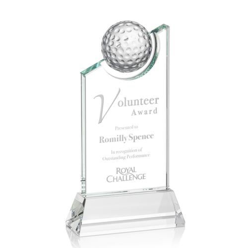 Awards and Trophies - Crystal Awards - Brixton Golf Optical Peaks Crystal Award