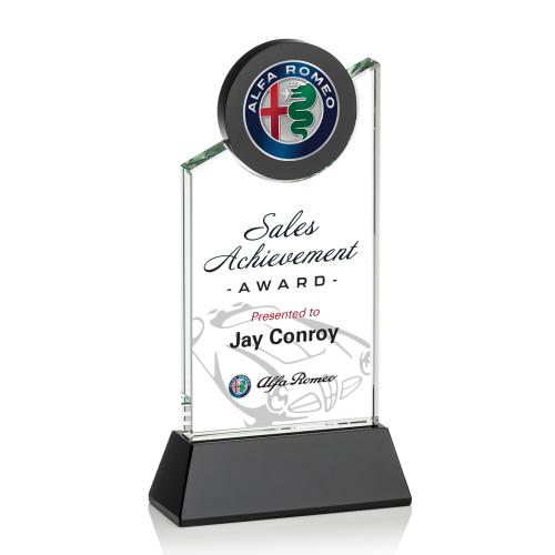 Awards and Trophies - Crystal Awards - Fleet Full Color Peaks Crystal Award