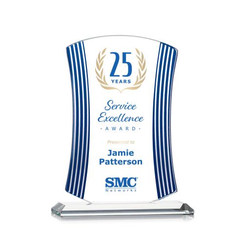 Awards and Trophies - Crystal Awards - Fairford Full Color Peaks Crystal Award