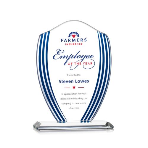 Awards and Trophies - Crystal Awards - Margate Full Color Peaks Crystal Award