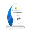 Sherborne Full Color Blue Peaks Crystal Award