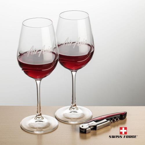 Corporate Gifts - Barware - Gift Sets - Swiss Force&reg; Opener & Bartolo Wine