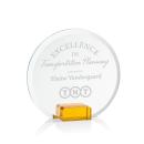 Bowie Amber Circle Crystal Award