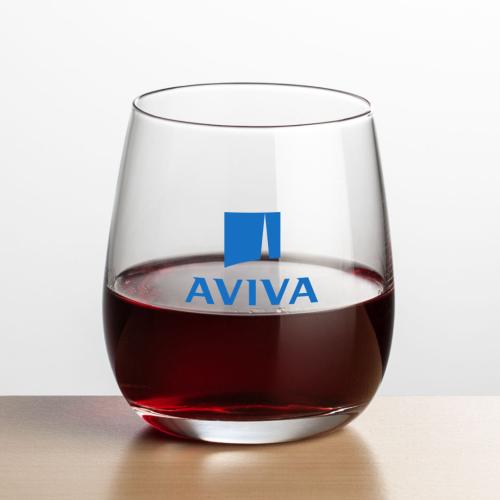 Corporate Gifts - Barware - Wine Glasses - Stemless - Crestview Stemless Wine - Imprinted