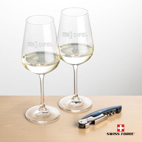 Corporate Gifts - Barware - Gift Sets - Swiss Force® Opener & Laurent Wine